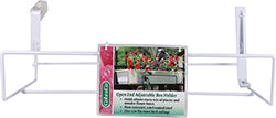 Open End Adjustable Flower Box Holder (WHITE, 18-36 IN) [619058]