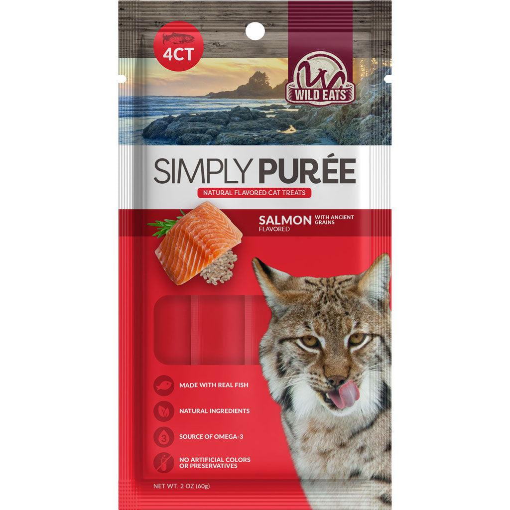 Wild Eats Cat Puree Treats (SALMON, 4 PK)