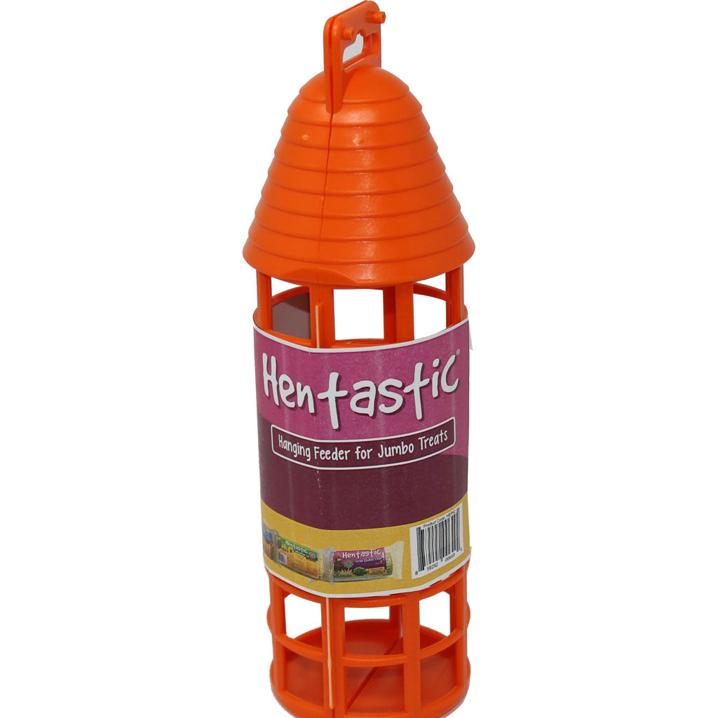 Hentastic Chicken Hanging Jumbo Treat Feeder (ORANGE)