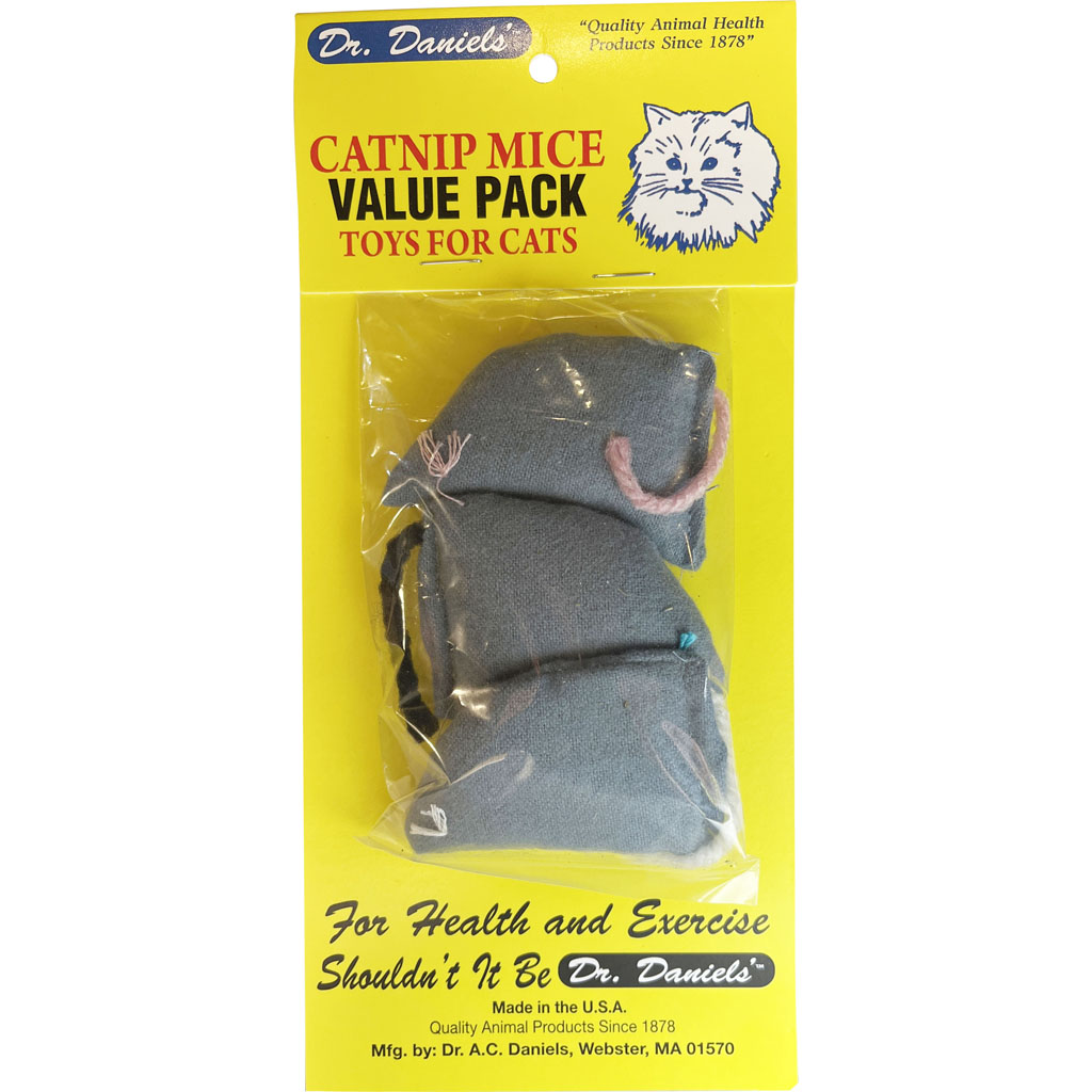 Dr. Daniels Original 1903 100% Catnip Filled Mouse (3 PK)