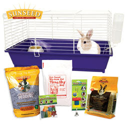 Home Sweet Home Sunseed Starter Kit Rabbit (PURPLE, 28X17X15.5 IN)