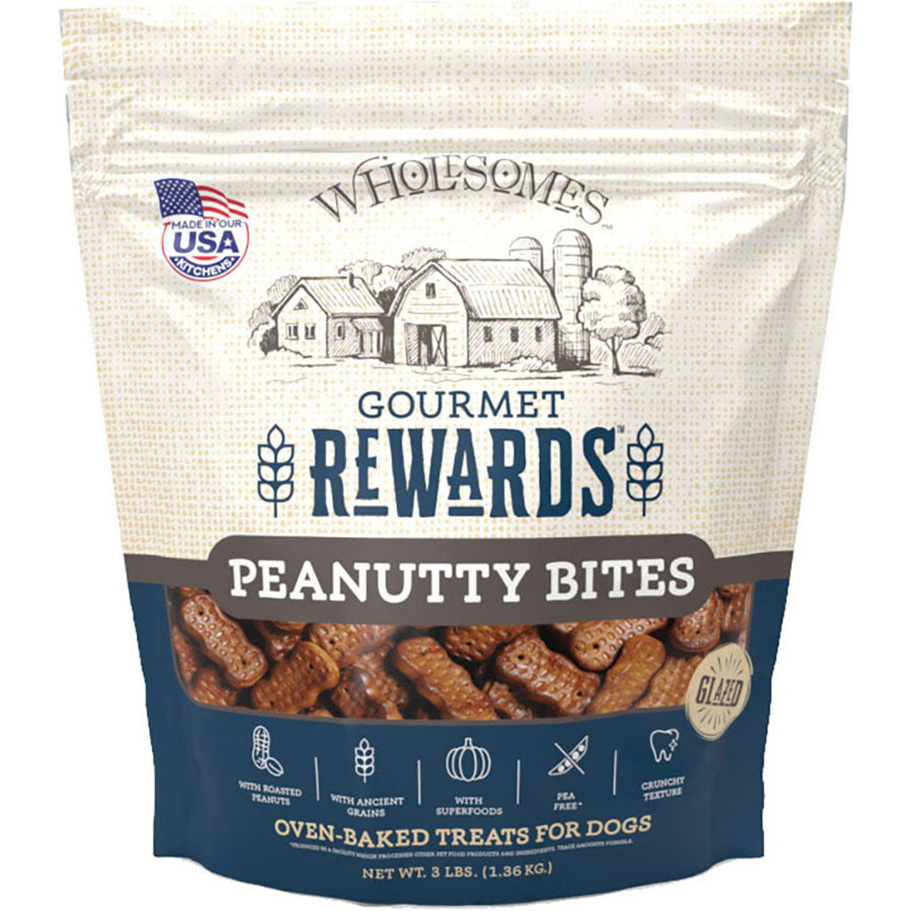 Wholesomes Rewards Gourmet Biscuits (PEANUT BUTTER, 3 LB)