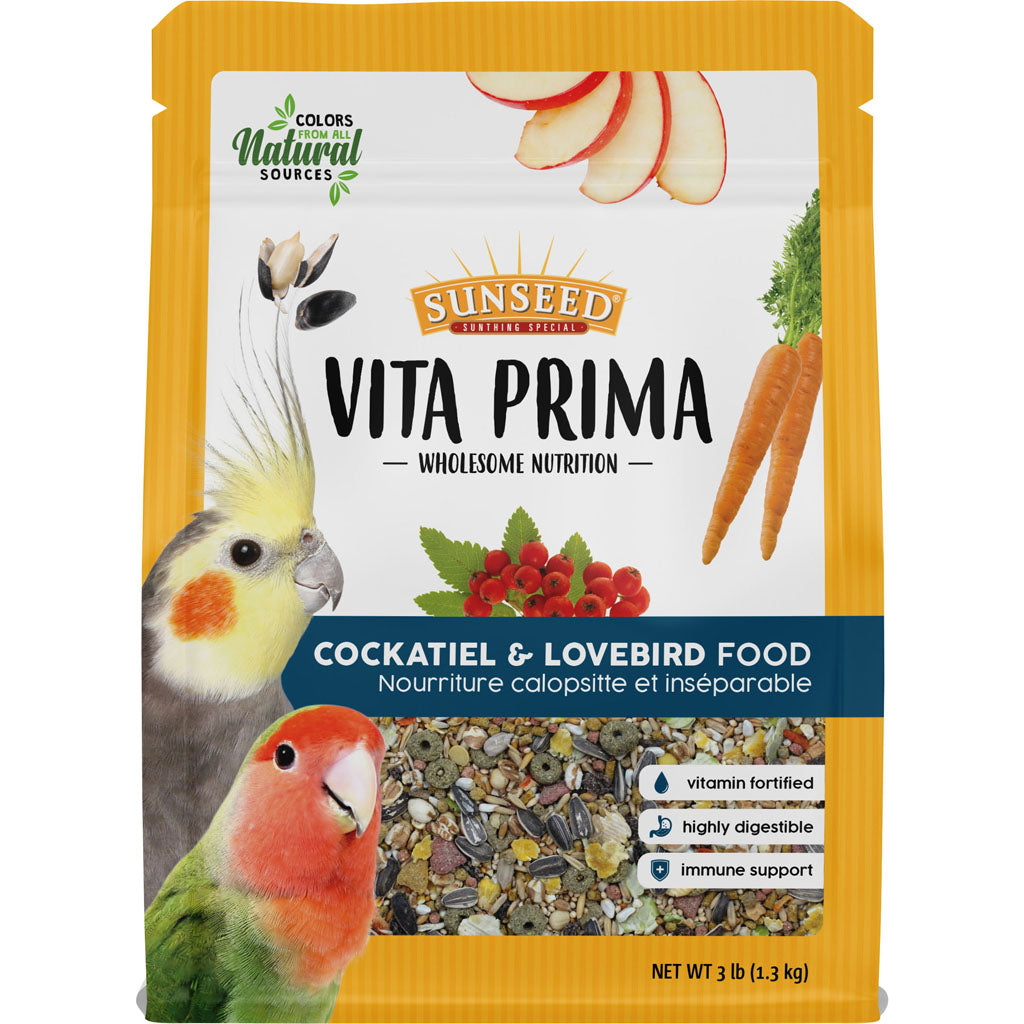 Vita Prima Cockatiel & Lovebird Food (3 LB)