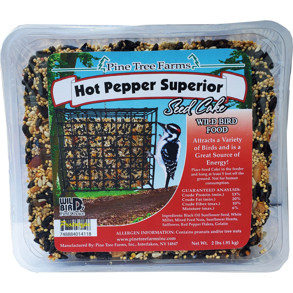 Pine Tree Farms Seed Cake (HOT PEPPER, 2 LB)