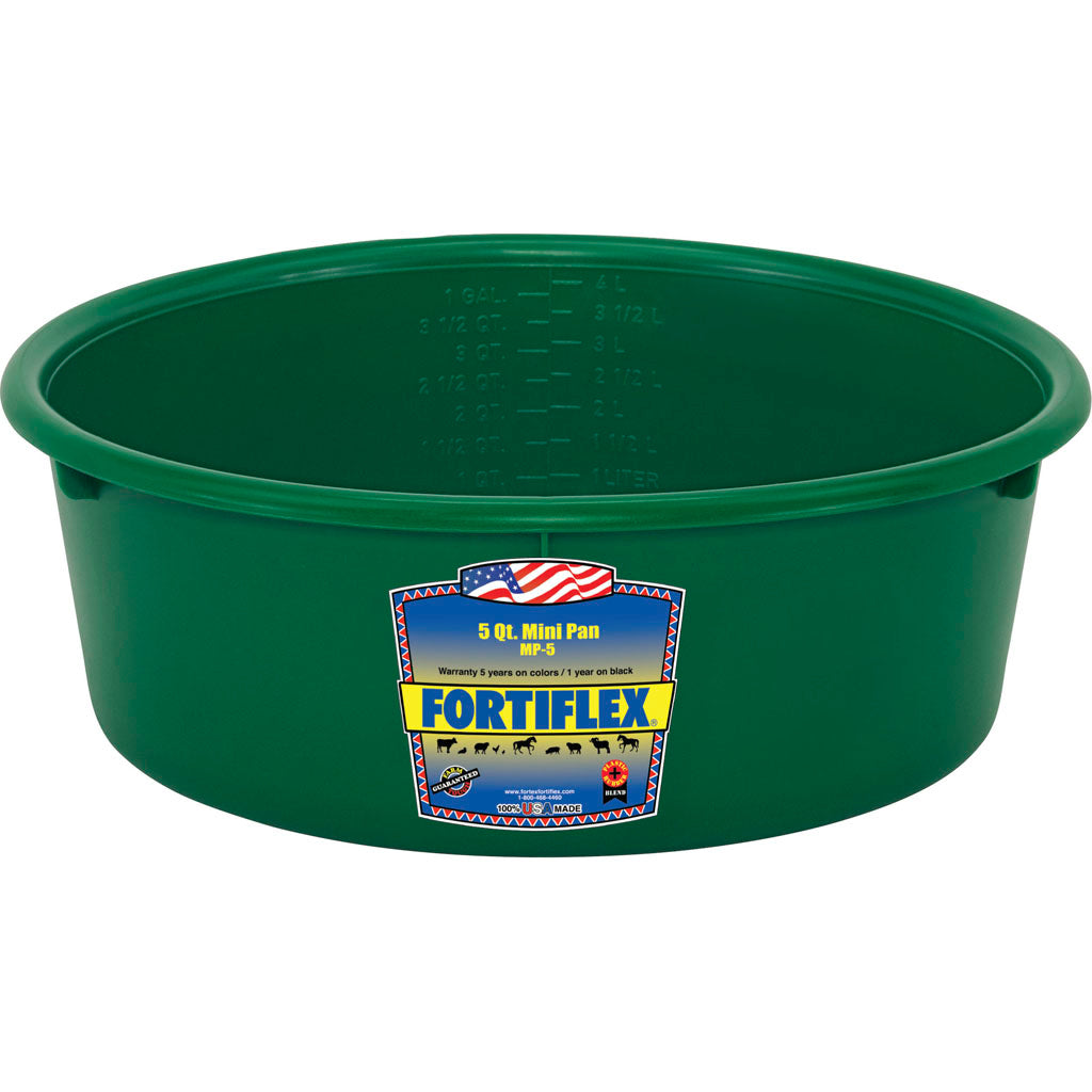 Fortiflex Mini Pan Feeder (GREEN, 5 QT)