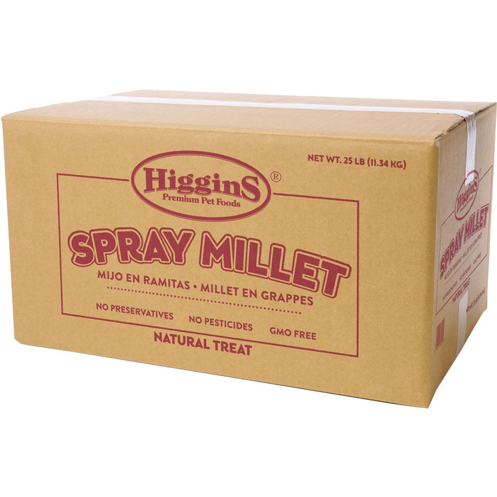 Higgins Spray Millet Natural Avian Treat (25 LB)