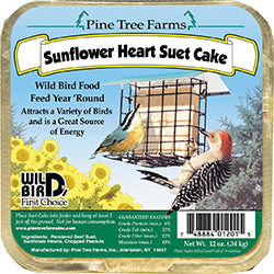 Pine Tree Farms Suet Cake (SUNFLOWER HEART, 12 OZ)