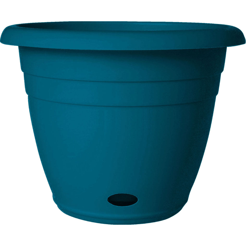 Southern Patio Jackson Self-Watering Planter (TEAL, 11 IN)