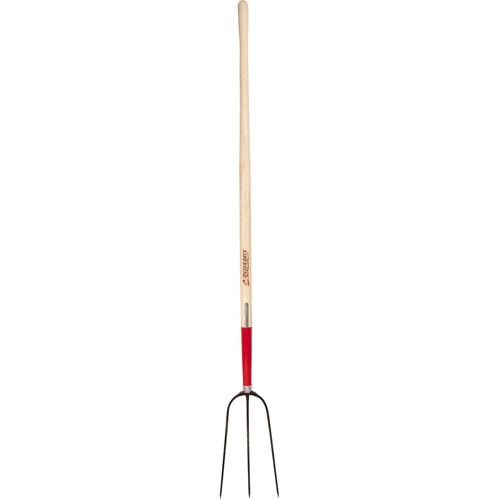 Razor-Back 3-Oval Tine Forged Hay Fork Long Handle (60 IN)