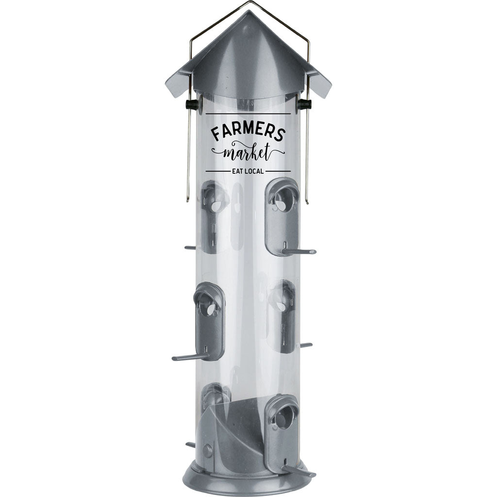 Farmhouse Deluxe Easy Clean Feeder (SILVER, 2.8 QT CAP)