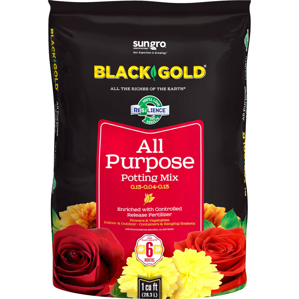 Black Gold All Purpose Potting Mix W/Crf (1 CF)