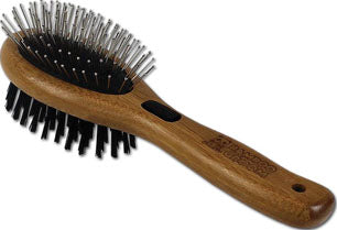 Bamboo Groom Combo Brush W/Bristles & Pins (SM)