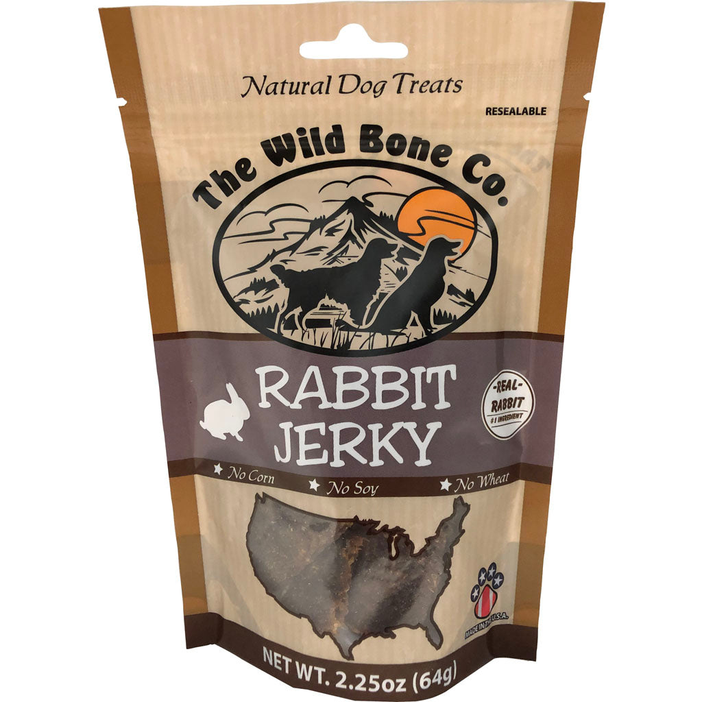 The Wild Bone Co. Natural Jerky Dog Treats (RABBIT, 2.25 OZ)