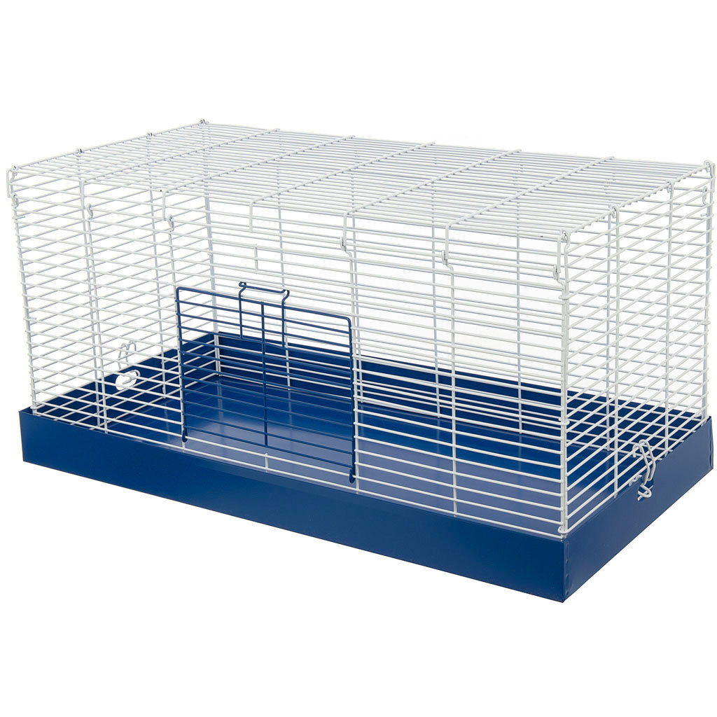 Chew Proof Critter Cage (BLUE/WHITE, 25X12.5X12.5 IN)