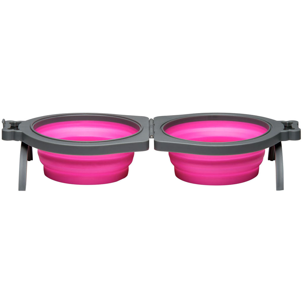 Bella Roma Travel Bowl Double Diner (PINK, MD)