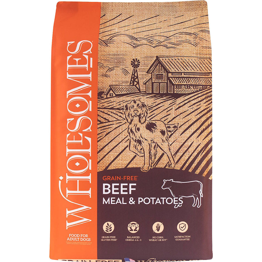Wholesomes Grain Free Dog Food (BEEF/POTATO, 35 LB)