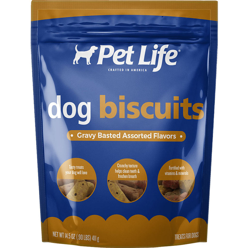Pet Life Dog Biscuits (ASSORTED GRAVY, 14.5 OZ)