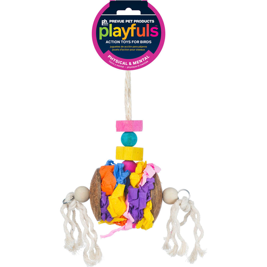 Accordian Crinkle Bird Toy
