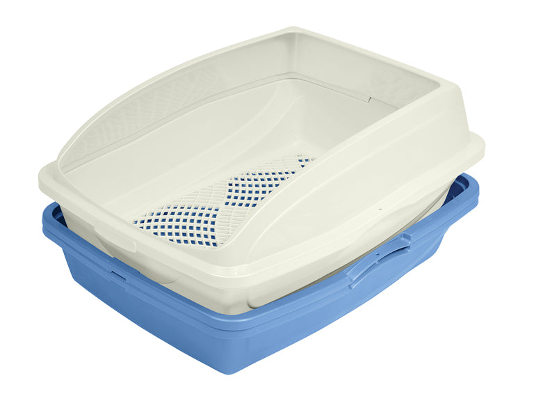Van Ness Sifting Framed Cat Litter Pan (BLUE, LG)