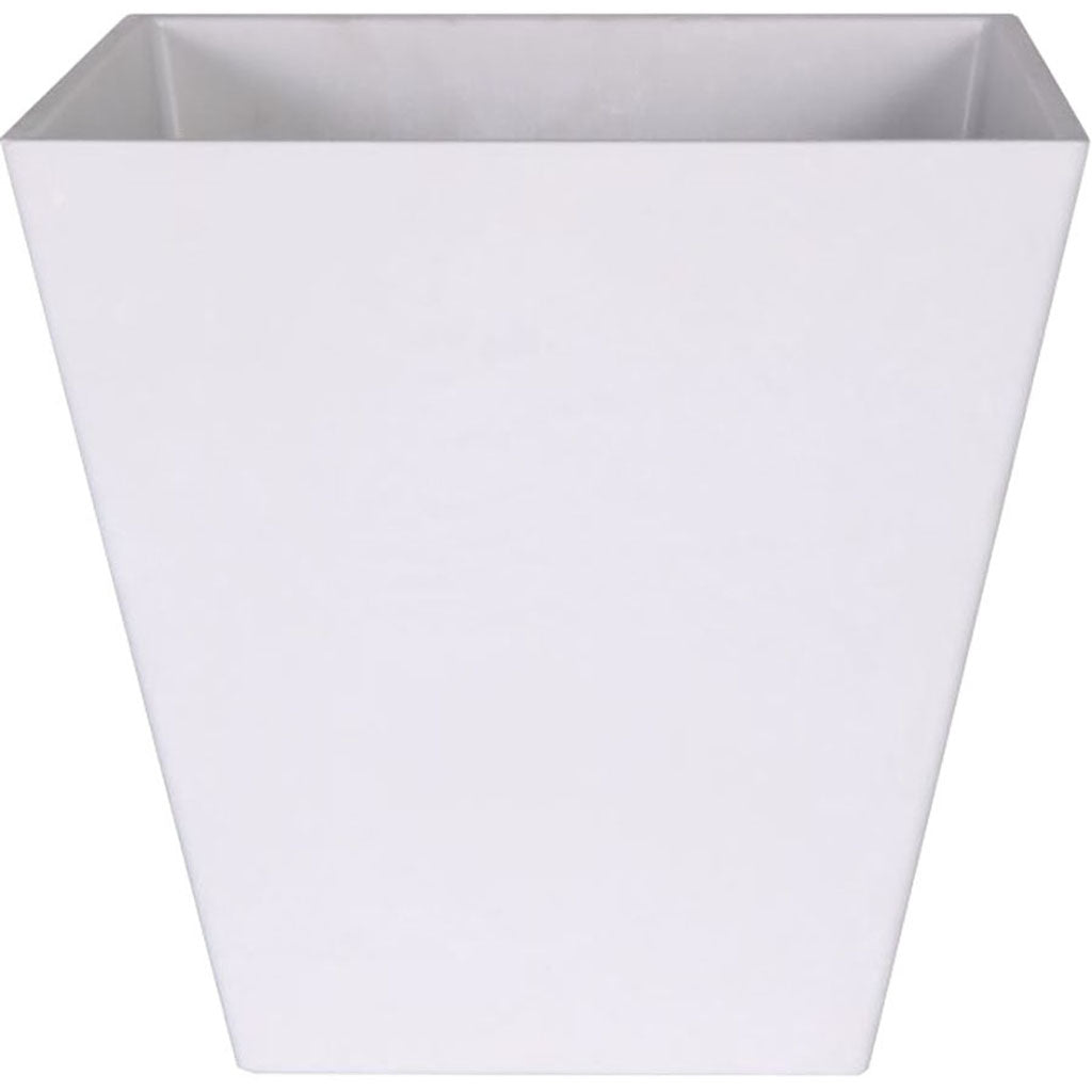 Artstone Ella Square Flowerpot (WHITE, 12 IN)