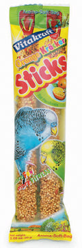 Vitakraft Crunch Sticks Parakeet Treats (ORANGE, 2 OZ-2 PK)
