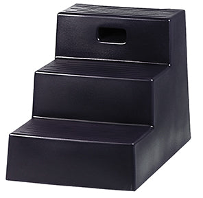 Horsemen'S Pride 3 Step Mounting Block (BLACK, 21X18 3/4 IN)