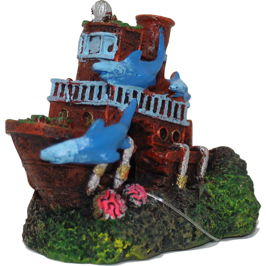 Exotic Environments Shark Shipwreck (3.25X2.25X2.75)