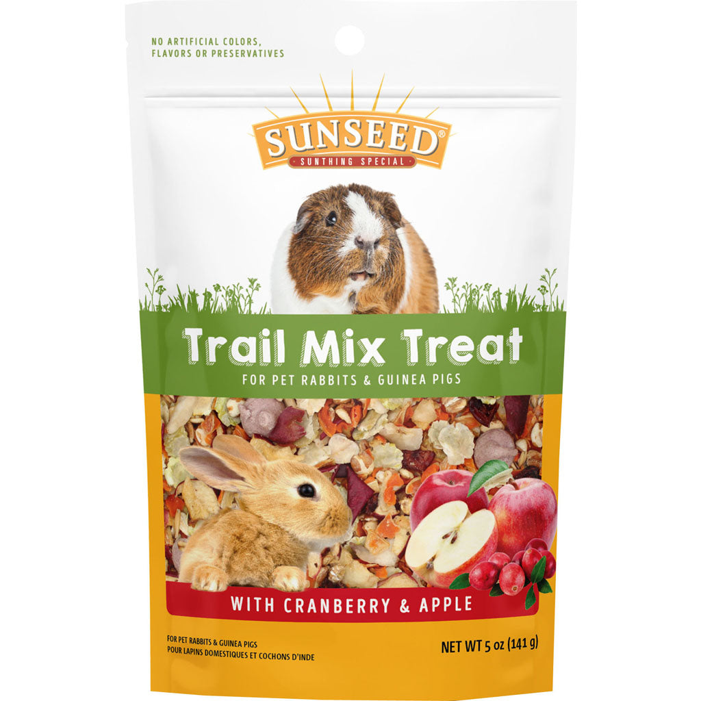 Sunseed Trail Mix Treats For Rabbits & Guinea Pigs (CRANBERRY/APPLE, 5 OZ)