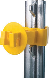 Snug Extra Length T-Post Insulator (YELLOW, 25 PK)