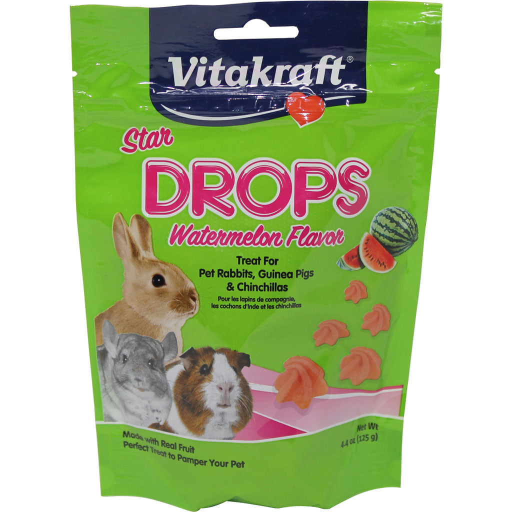Vitakraft Star Drops Small Animal Treats (WATERMELON, 4.75 OZ)