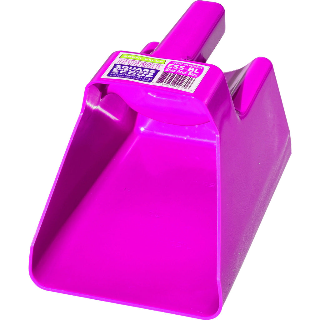 Tuff Stuff Enclosed Scoop Square (PINK, 3 QT)
