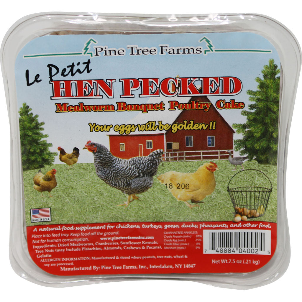 Hen Pecked Le Petit Mealworm Banquet Poultry Cake (7.5 OZ)