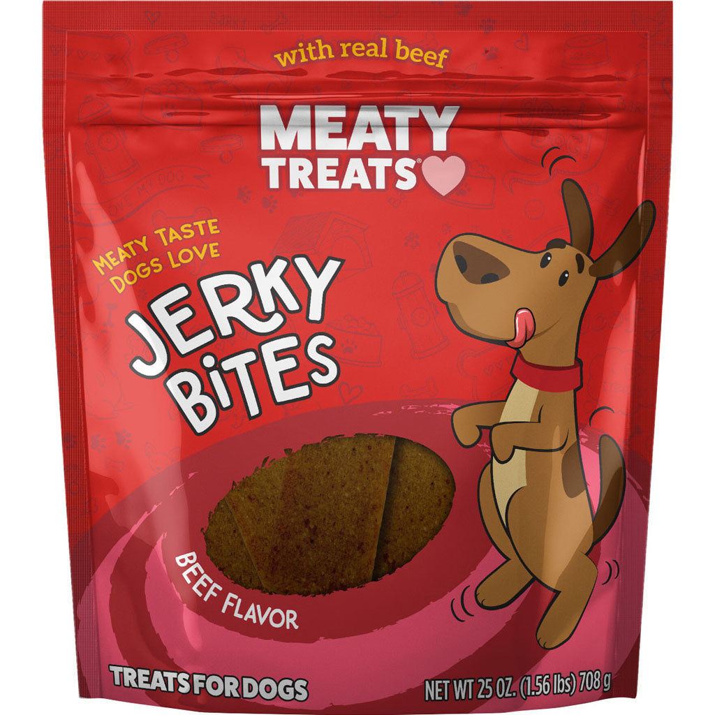 Meaty Treats Jerky Bites (BEEF/PEPPERONI, 25 OZ)