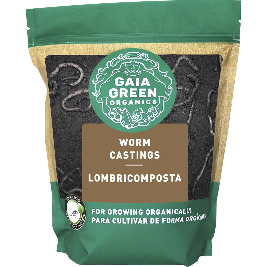 Gaia Green Organics Worm Castings (1.7 LB-2 L)