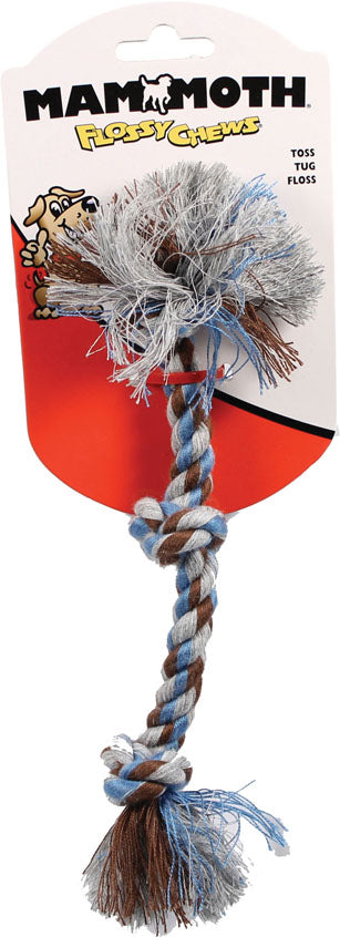 Flossy Chews Color 3 Knot Rope Tug (MULTI, 10 IN)