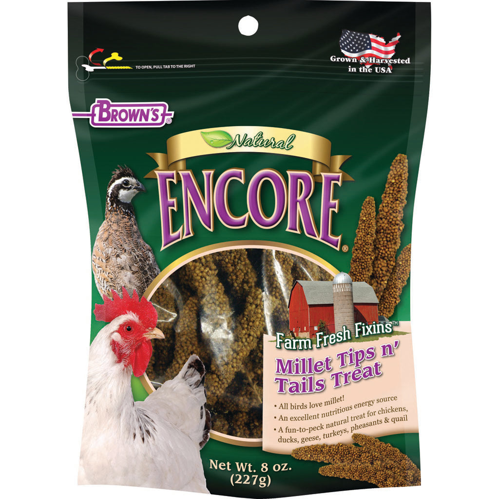 Encore Natural Millet Tips N Tails Treat (8 OZ)