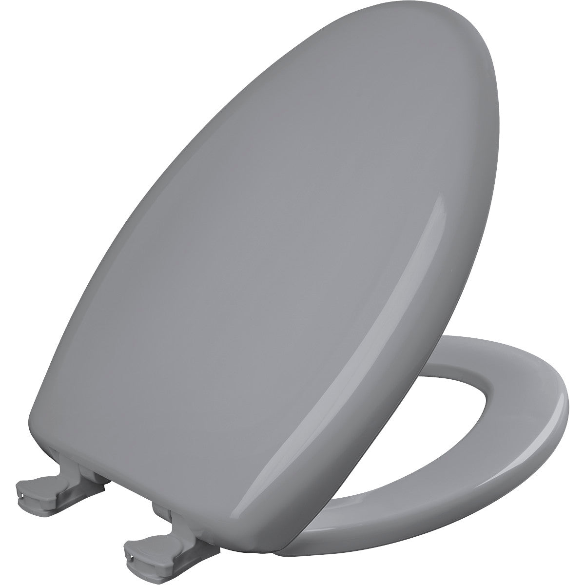 Bemis Elongated Plastic Toilet Seat in Country Grey with STA-TITE® Seat Fastening System, Easy•Clean® and  Whisper•Close® Hinge