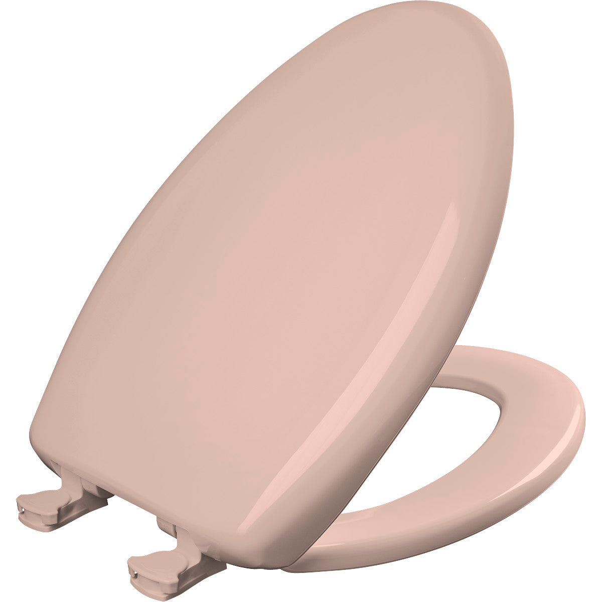 Bemis Elongated Plastic Toilet Seat in Venetian Pink with STA-TITE® Seat Fastening System, Easy•Clean® and  Whisper•Close® Hinge