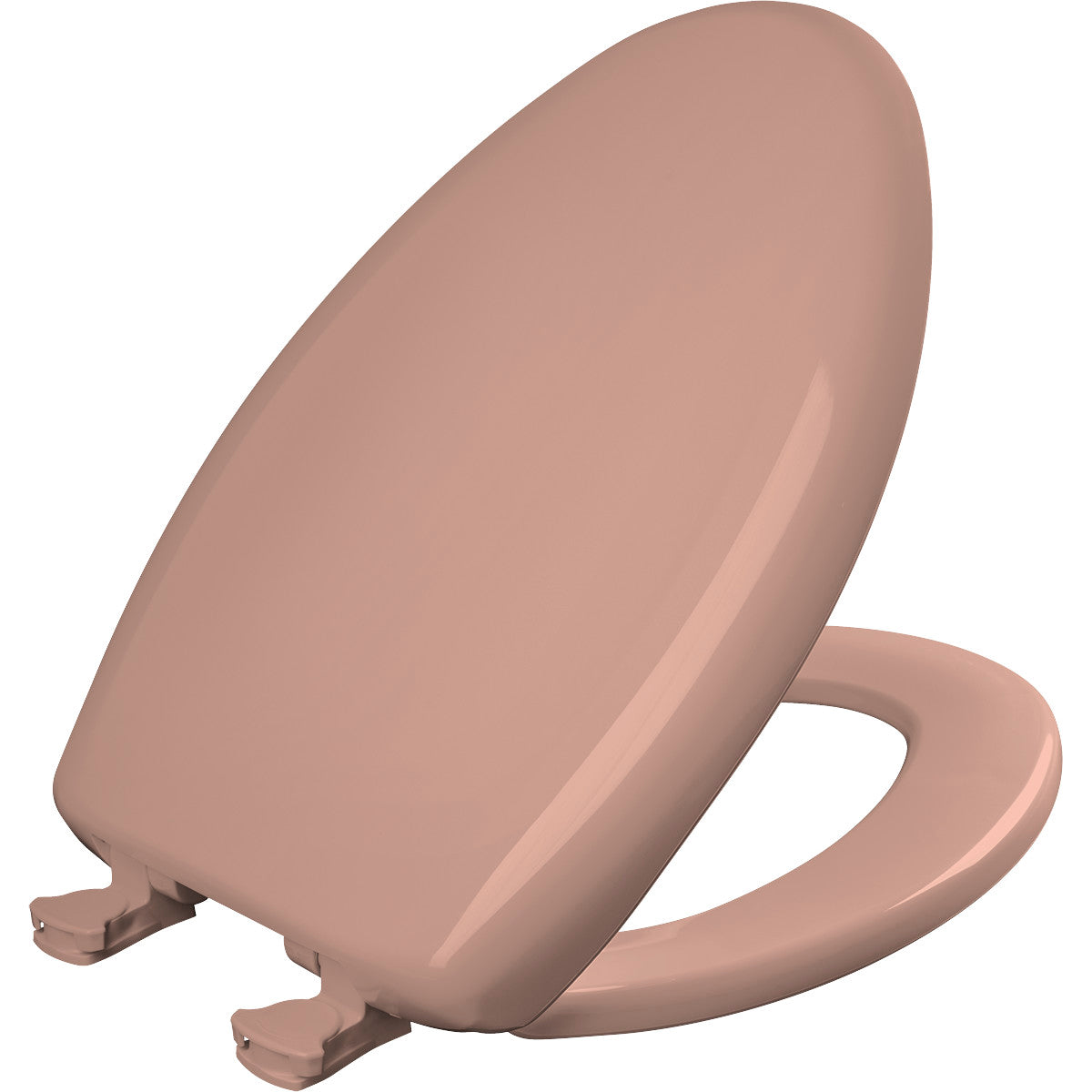 Bemis Elongated Plastic Toilet Seat in Wild Rose with STA-TITE® Seat Fastening System, Easy•Clean® and  Whisper•Close® Hinge