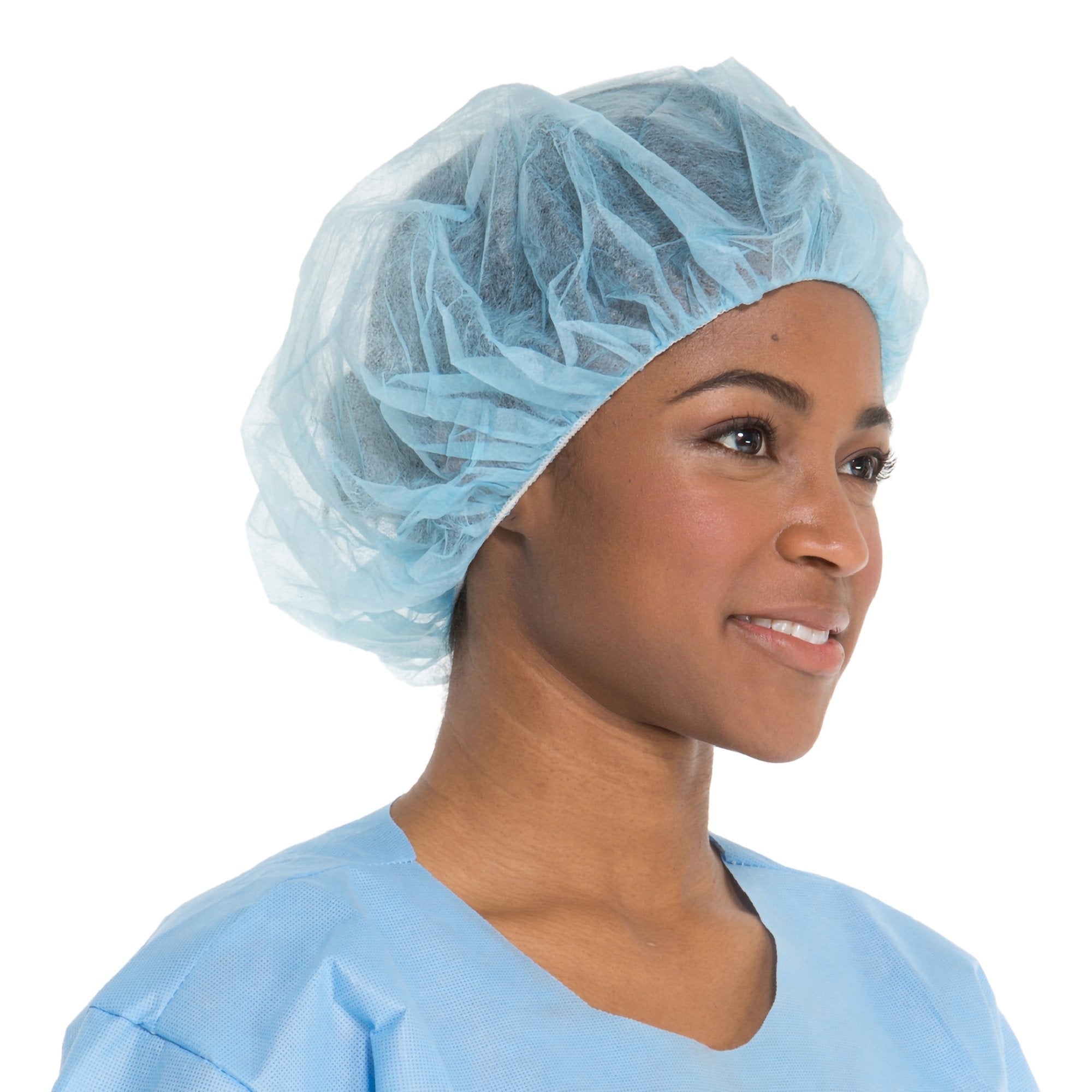 O&M Halyard Inc - Bouffant Cap Halyard X-Large Blue Elastic Closure [500/CS]