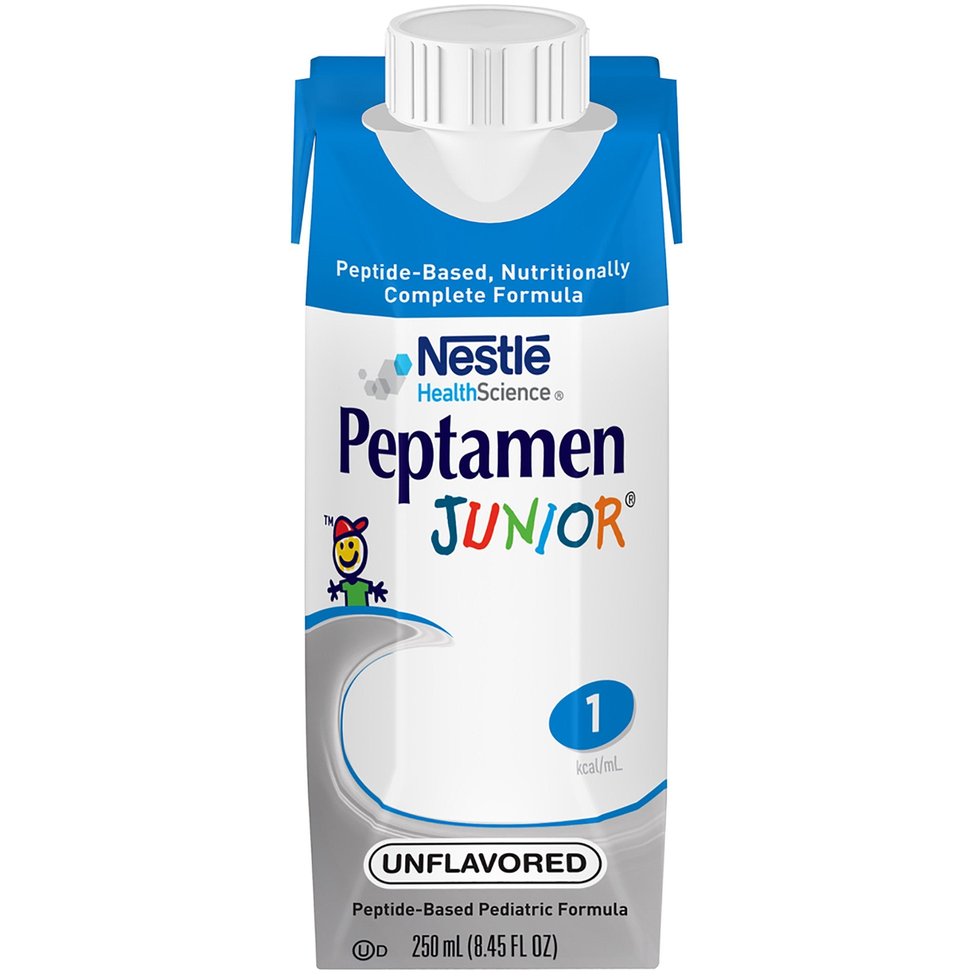 Nestle Healthcare Nutrition - Pediatric Tube Feeding Formula Peptamen Junior® Unflavored 250 mL Carton Liquid Whey Protein Impaired GI Function [24/CS]