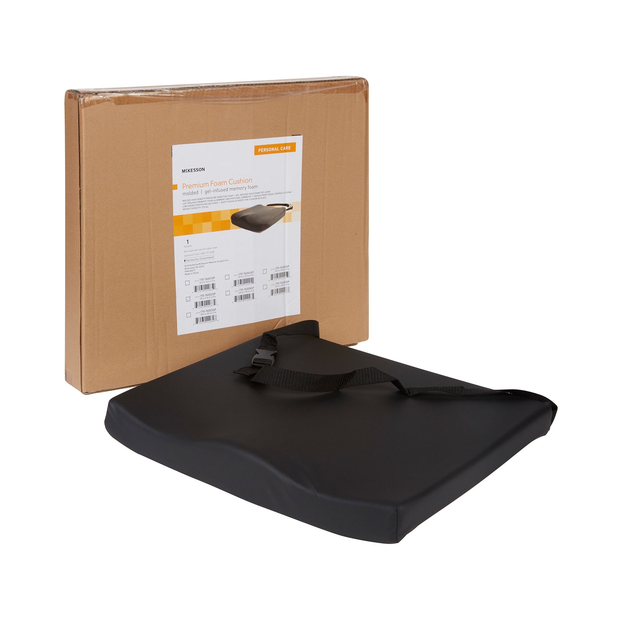 McKesson Brand - Seat Cushion McKesson 18 W X 16 L X 3 D Inch Foam [4/CS]