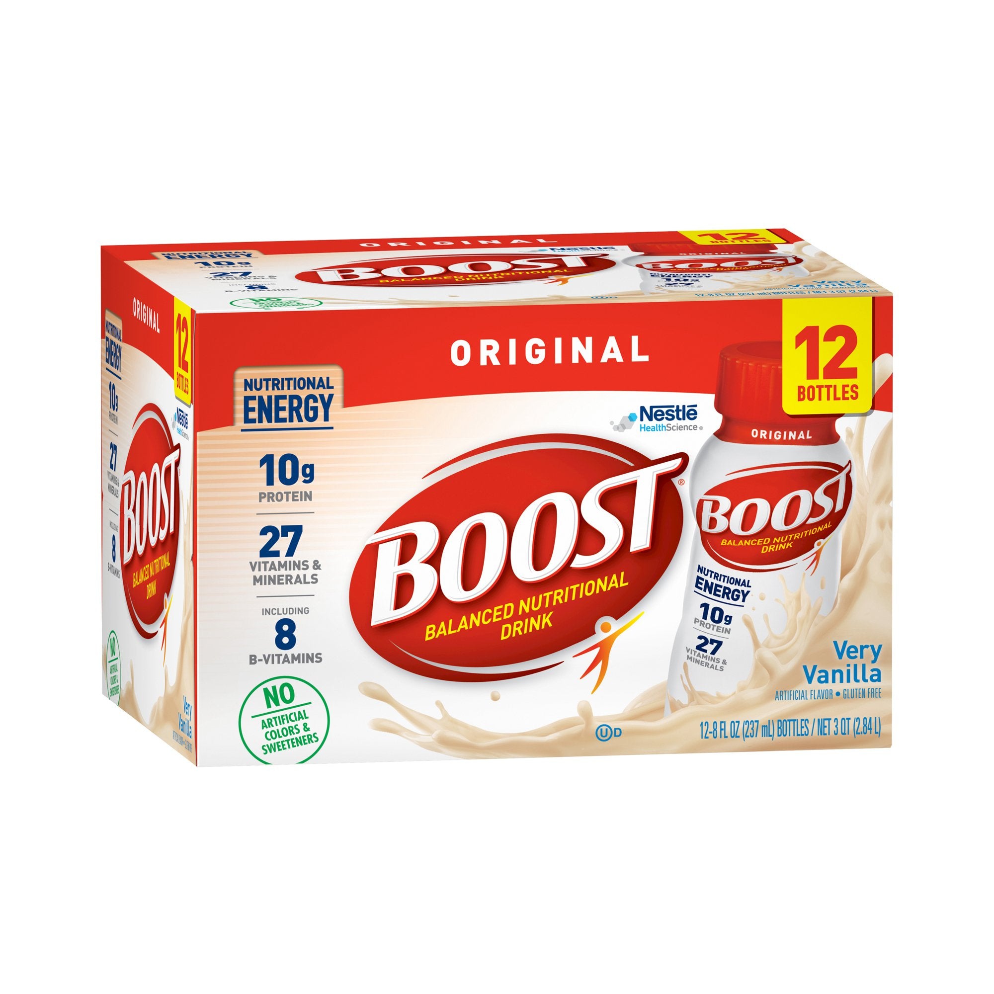 Nestle Healthcare Nutrition - Oral Supplement Boost® Original Very Vanilla Flavor Liquid 8 oz. Bottle [24/CS] (1129434_CS)