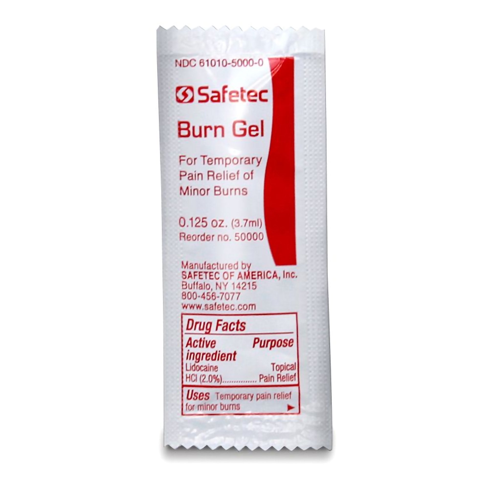 Safetec of America - Burn Relief Safetec® Topical Gel 3.5 Gram Individual Packet [600/CS]