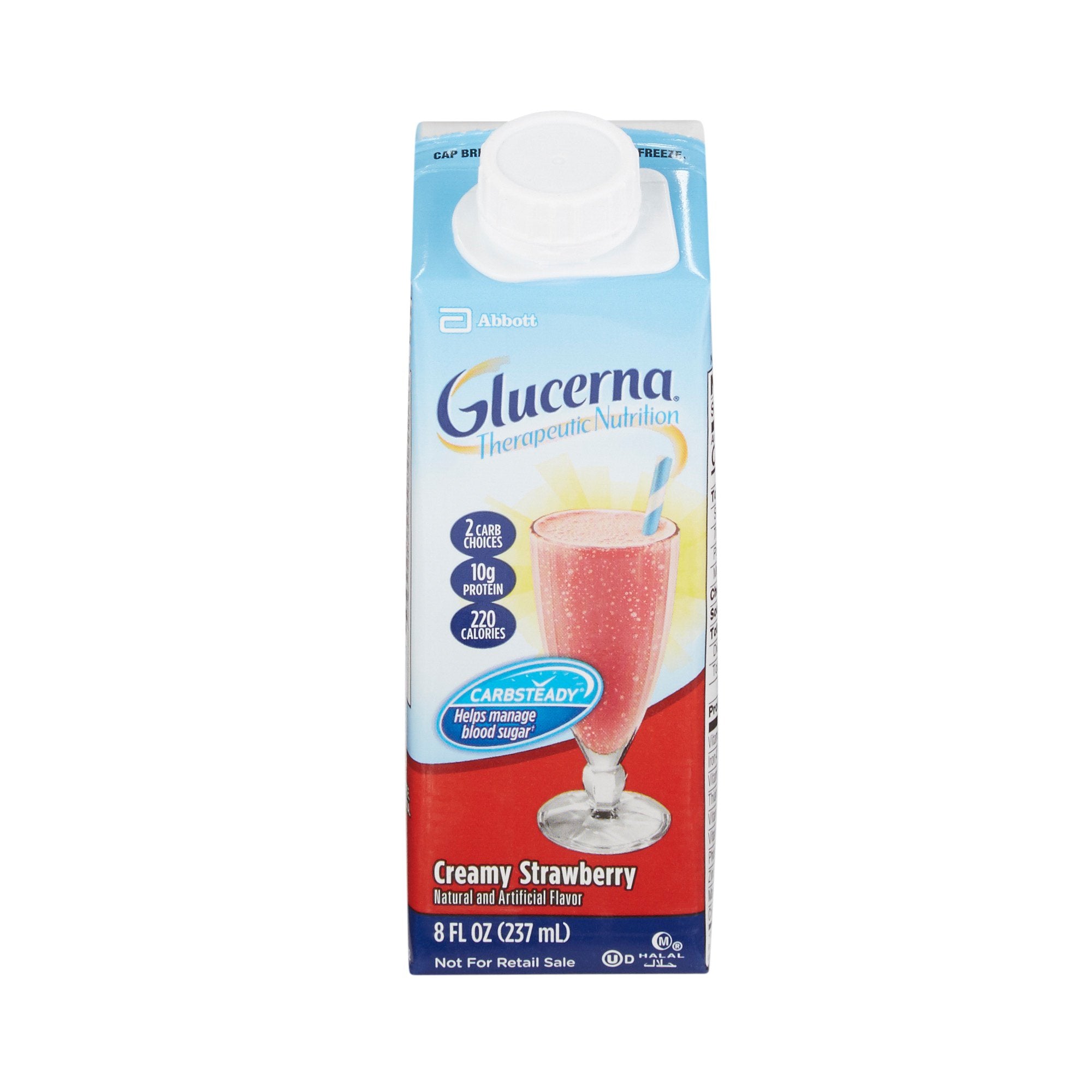 Abbott Nutrition - Oral Supplement Glucerna® Therapeutic Nutrition Shake Strawberry Flavor Liquid 8 oz. Carton [24/CS]