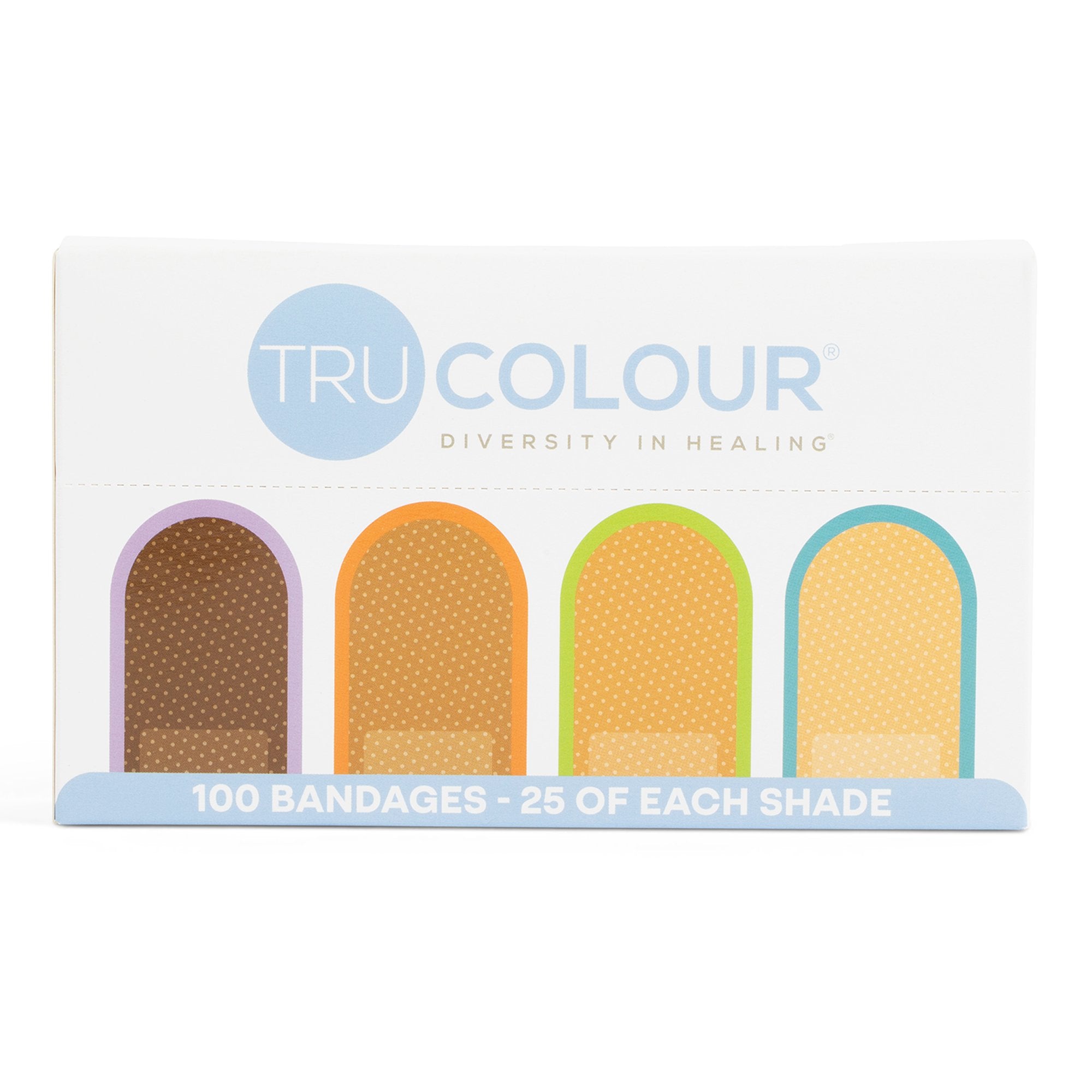 Tru-Colour Products LLC - Adhesive Strip Tru-Colour® 1 X 3 Inch Fabric Rectangle Beige / Olive / Brown / Dark Brown Sterile [3600/CS]