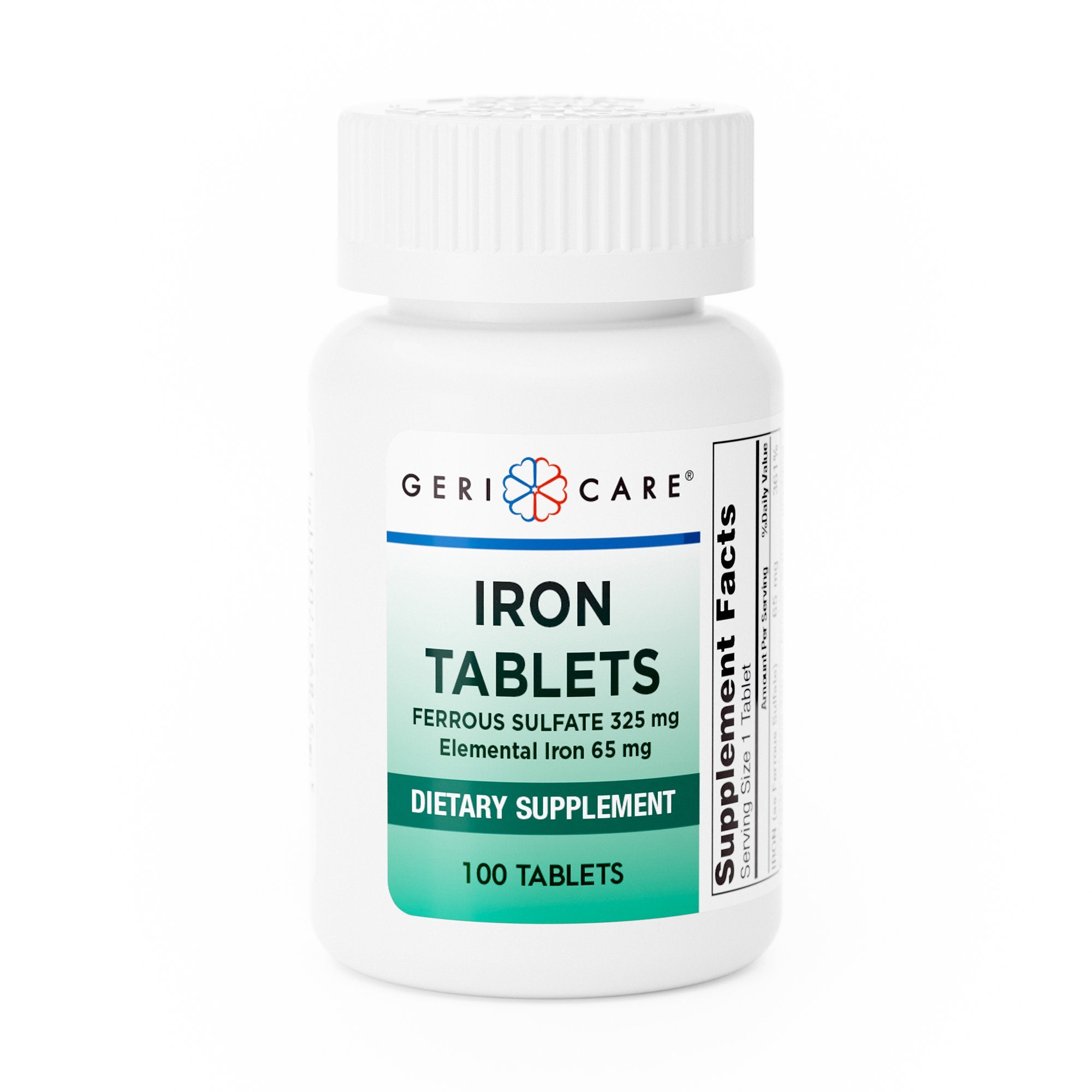 Geri-Care - Mineral Supplement Geri-Care® Iron 325 mg Strength Tablet 100 per Bottle [12/CS]
