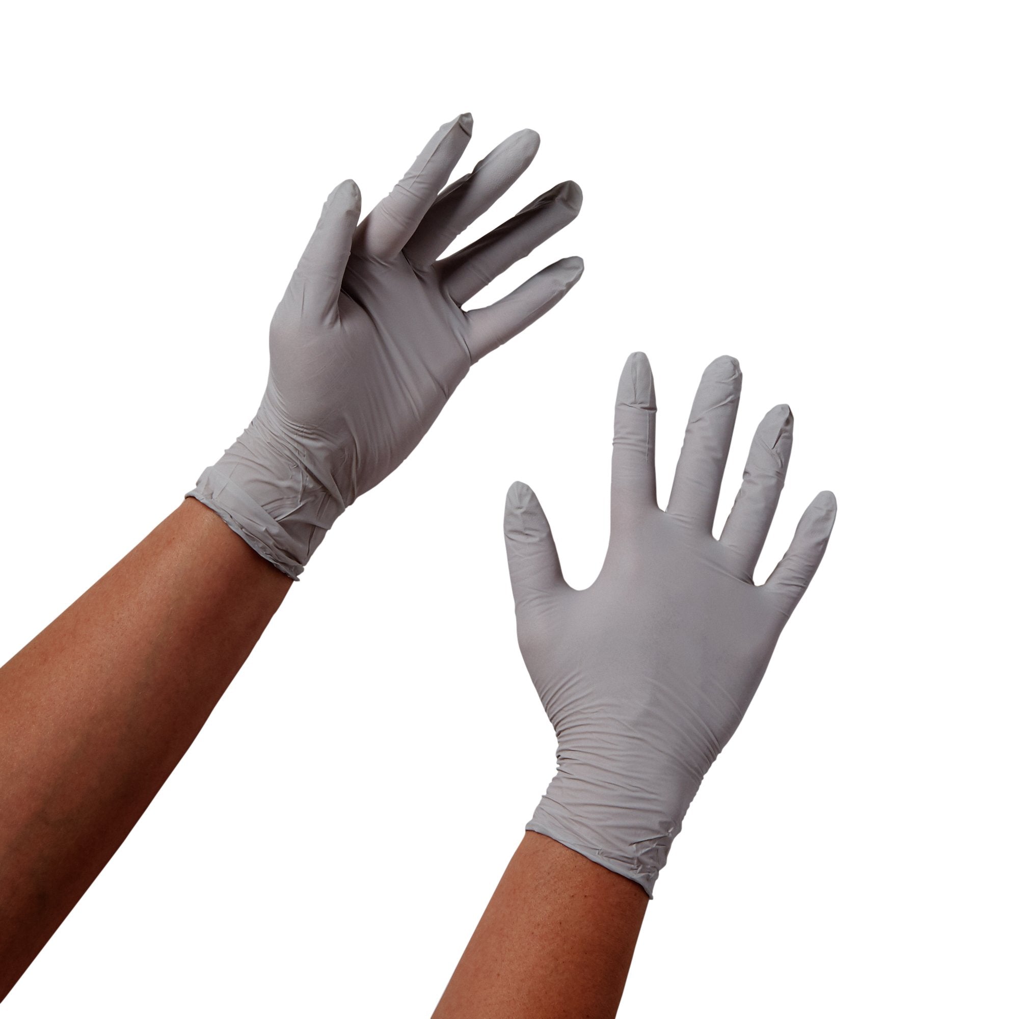 O&M Halyard Inc - Exam Glove STERLING® Medium NonSterile Nitrile Standard Cuff Length Textured Fingertips Gray Chemo Tested [2000/CS]