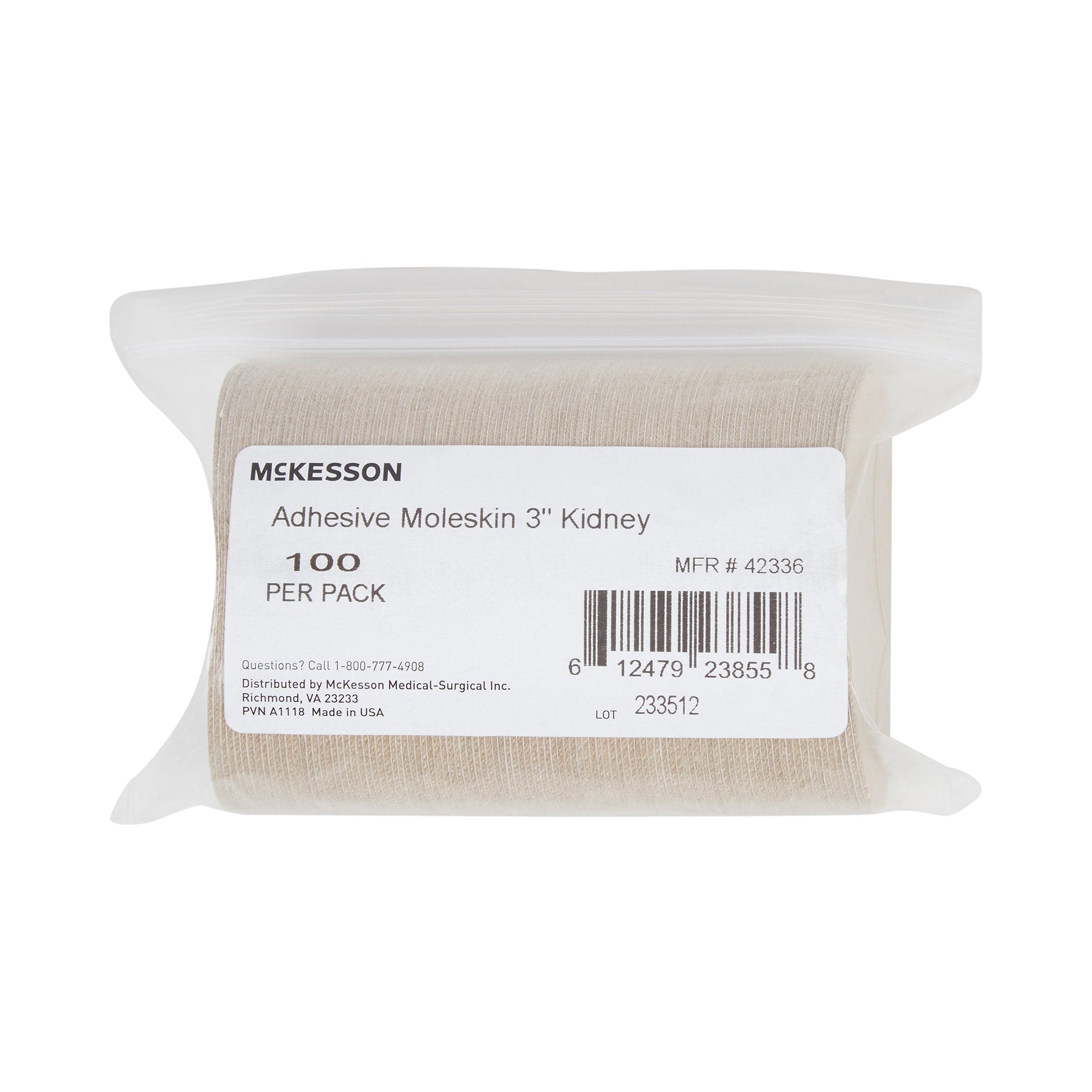 McKesson Brand - Protective Pad McKesson One Size Fits Most Adhesive Foot [1000/CS] (1066440_CS)