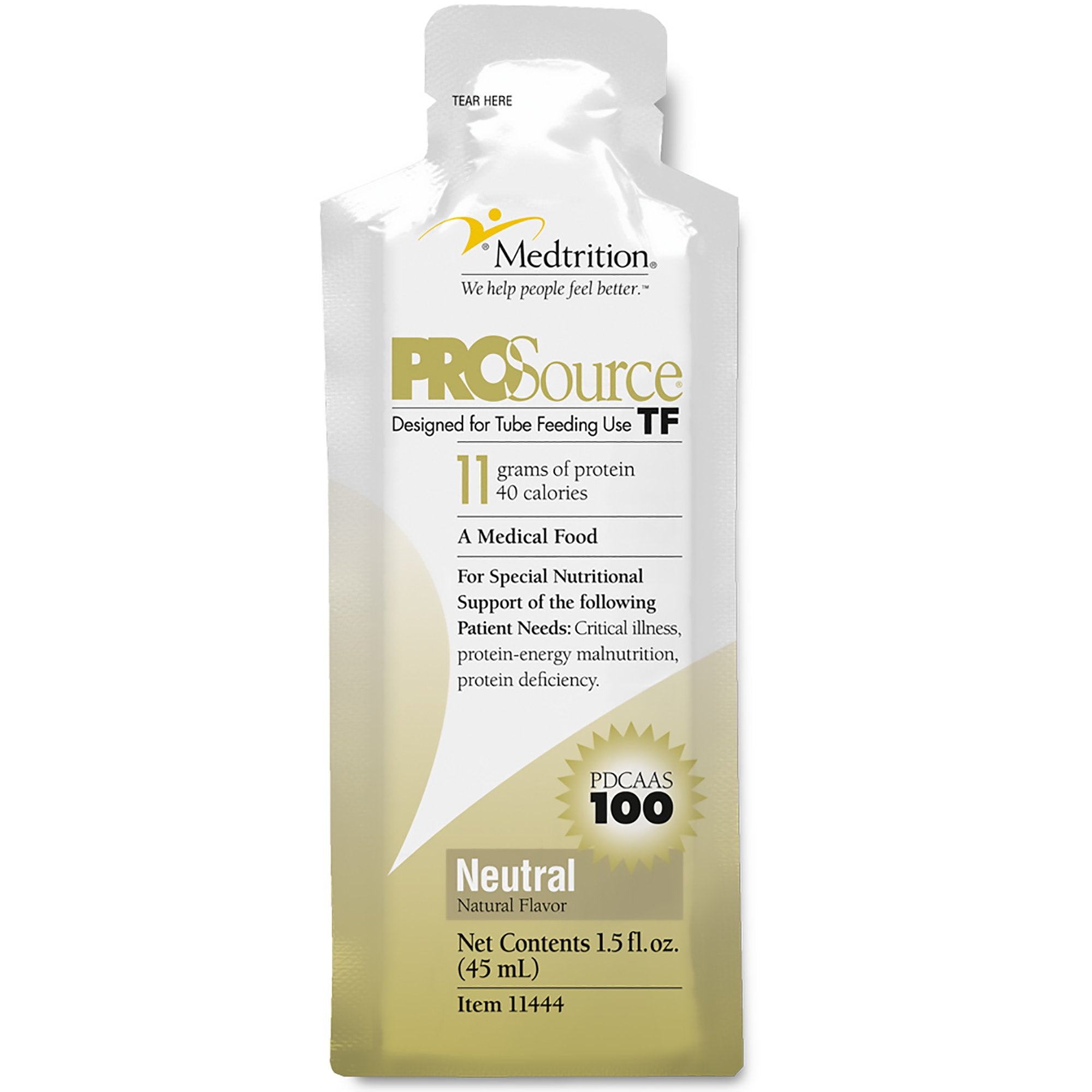 Medtrition/National Nutrition - Tube Feeding Formula ProSource® TF Unflavored Liquid 45 mL Pouch [100/CS]